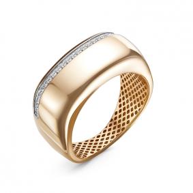 Золотое кольцо КЮЗ Del'ta Dд110496р с бриллиантом Dд110496р фото