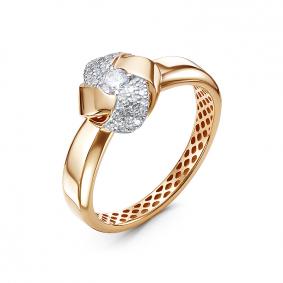 Золотое кольцо КЮЗ Del'ta Dд110604р с бриллиантом Dд110604р фото