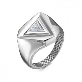 Кольцо из белого золота КЮЗ Del'ta Dд110691рб с бриллиантом Dд110691рб фото