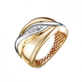 Золотое кольцо КЮЗ Del'ta Dд110692рл с бриллиантом Dд110692рл фото