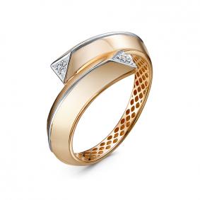 Золотое кольцо КЮЗ Del'ta Dд110699р с бриллиантом Dд110699р фото