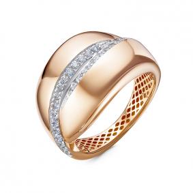 Золотое кольцо КЮЗ Del'ta Dд110711р с бриллиантом Dд110711р фото