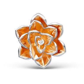 Золотая подвеска КЮЗ Del'ta Dд130010/1 с бриллиантом Dд130010/1 фото