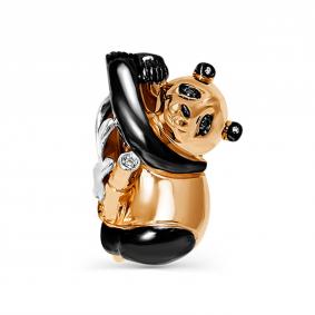 Золотая подвеска КЮЗ Del'ta Dд130039 с бриллиантом Dд130039 фото