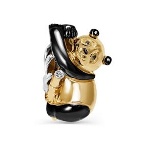 Подвеска из лимонного золота КЮЗ Del'ta Dд130039л с бриллиантом Dд130039л фото