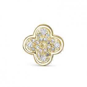 Золотая подвеска КЮЗ Del'ta Dд1301540рл с бриллиантом Dд1301540рл фото