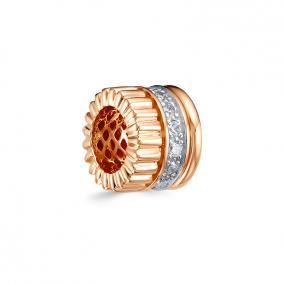 Золотая подвеска КЮЗ Del'ta Dд1302044р с бриллиантом Dд1302044р фото