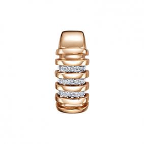 Золотая подвеска КЮЗ Del'ta Dд1302065р с бриллиантом Dд1302065р фото