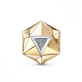 Золотая подвеска КЮЗ Del'ta Dд130679р с бриллиантом Dд130679р фото