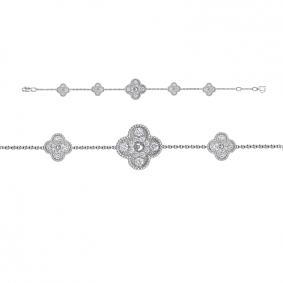 Золотой браслет КЮЗ Del'ta Dд7701563рб с бриллиантом Dд7701563рб фото