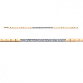 Золотой браслет КЮЗ Del'ta Dд7701657р с бриллиантом Dд7701657р фото