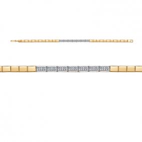 Золотой браслет КЮЗ Del'ta Dд7701663рл с бриллиантом Dд7701663рл фото