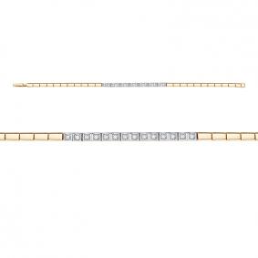 Браслет из лимонного золота КЮЗ Del'ta Dд7701664рл с бриллиантом Dд7701664рл фото