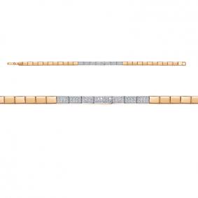 Золотой браслет КЮЗ Del'ta Dд7701668р с бриллиантом Dд7701668р фото