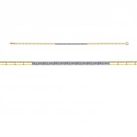 Браслет из лимонного золота КЮЗ Del'ta Dд7701671рл с бриллиантом Dд7701671рл фото