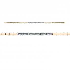 Золотой браслет КЮЗ Del'ta Dд7701672р с бриллиантом Dд7701672р фото