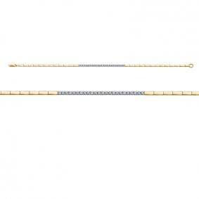 Браслет из лимонного золота КЮЗ Del'ta Dд7701677рл с бриллиантом Dд7701677рл фото