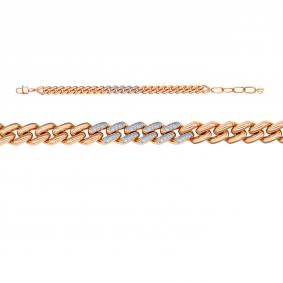 Золотой браслет КЮЗ Del'ta Dд7701723р с бриллиантом Dд7701723р фото