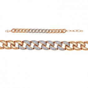 Золотой браслет КЮЗ Del'ta Dд7701724р с бриллиантом Dд7701724р фото