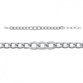 Золотой браслет КЮЗ Del'ta Dд7701744рб с бриллиантом Dд7701744рб фото