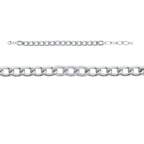 Золотой браслет КЮЗ Del'ta Dд7701745рб с бриллиантом Dд7701745рб фото