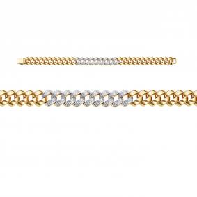 Золотой браслет КЮЗ Del'ta Dд7701754рл с бриллиантом Dд7701754рл фото