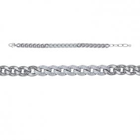 Золотой браслет КЮЗ Del'ta Dд7701756рб с бриллиантом Dд7701756рб фото