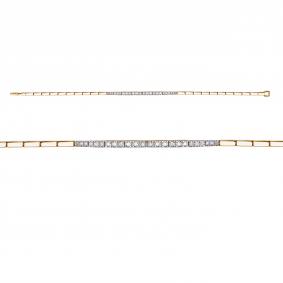 Браслет из лимонного золота КЮЗ Del'ta Dд7701760рл с бриллиантом Dд7701760рл фото