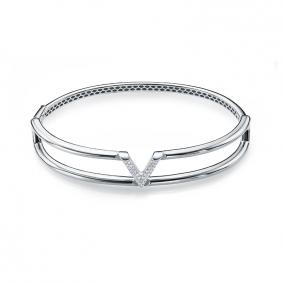 Золотой браслет КЮЗ Del'ta Dд7701836рб с бриллиантом Dд7701836рб фото