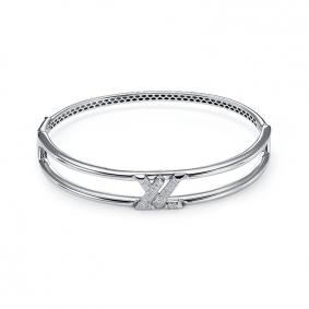 Золотой браслет КЮЗ Del'ta Dд7701838рб с бриллиантом Dд7701838рб фото