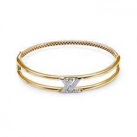 Браслет из лимонного золота КЮЗ Del'ta Dд7701838рл с бриллиантом Dд7701838рл фото