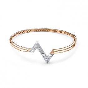 Золотой браслет КЮЗ Del'ta Dд7701839р с бриллиантом Dд7701839р фото