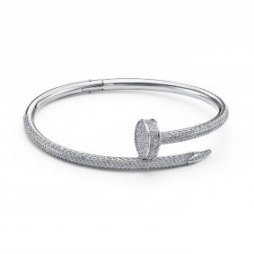 Браслет из белого золота КЮЗ Del'ta Dд7701853рб с бриллиантом Dд7701853рб фото