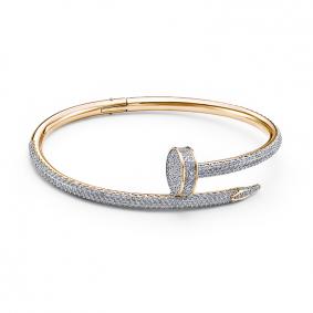 Браслет из лимонного золота КЮЗ Del'ta Dд7701853рл с бриллиантом Dд7701853рл фото