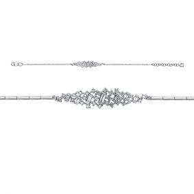 Золотой браслет КЮЗ Del'ta Dд7701891рб с бриллиантом Dд7701891рб фото