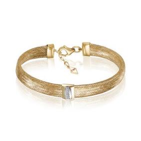 Браслет из лимонного золота КЮЗ Del'ta Dд770941рл с бриллиантом Dд770941рл фото