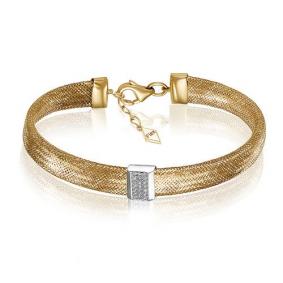 Браслет из лимонного золота КЮЗ Del'ta Dд770942рл с бриллиантом Dд770942рл фото