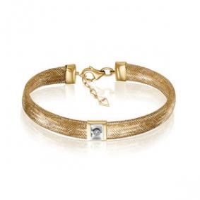 Браслет из лимонного золота КЮЗ Del'ta Dд770951рл с бриллиантом Dд770951рл фото