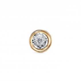 Золотая подвеска КЮЗ Del'ta Dди130647р с бриллиантом Dди130647р фото