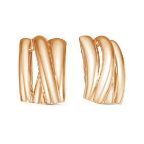 Золотые серьги КЮЗ Del'ta Dдлл120016а Dдлл120016а фото