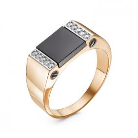 Золотое кольцо КЮЗ Del'ta Dдп040030р с фианитом Dдп040030р фото