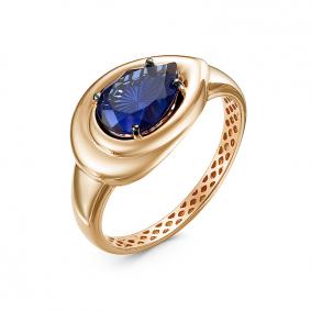 Золотое кольцо КЮЗ Del'ta Dдпд315237р с сапфировым корундом Dдпд315237р фото