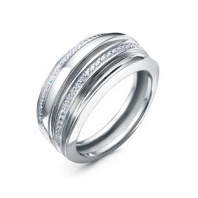 Серебряное кольцо КЮЗ Del'ta Dдс1102057р с фианитом Dдс1102057р фото