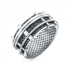 Серебряное кольцо КЮЗ Del'ta Dдс1102205р с фианитом Dдс1102205р фото