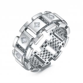 Серебряное кольцо КЮЗ Del'ta Dдс1102236р с фианитом Dдс1102236р фото