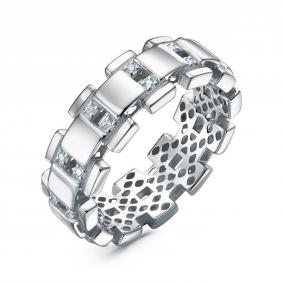 Серебряное кольцо КЮЗ Del'ta Dдс1102242р с фианитом Dдс1102242р фото