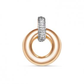 Золотая подвеска КЮЗ Del'ta Dдф030002 с фианитом Dдф030002 фото