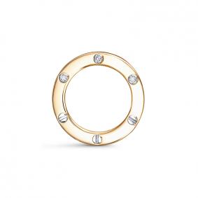 Подвеска из лимонного золота КЮЗ Del'ta Dдф0301469рл с фианитом Dдф0301469рл фото