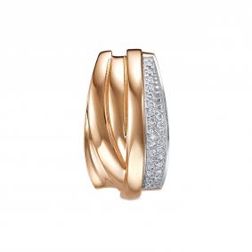 Золотая подвеска КЮЗ Del'ta Dдф0302037р с фианитом Dдф0302037р фото