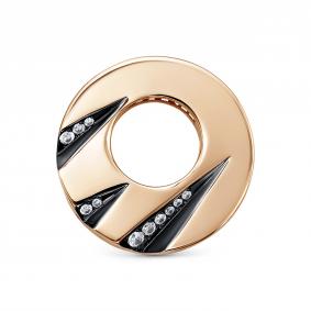 Золотая подвеска КЮЗ Del'ta Dдф0302051р с фианитом Dдф0302051р фото